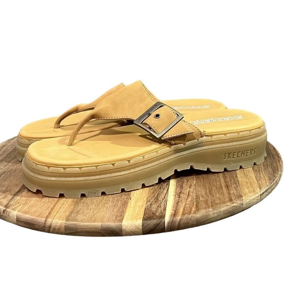 Y2K VTG 90's SKECHERS TOUGH Sandals CHUNKY PLATFORM JAMMERS Thong SZ 11 Sket… - Picture 1 of 9